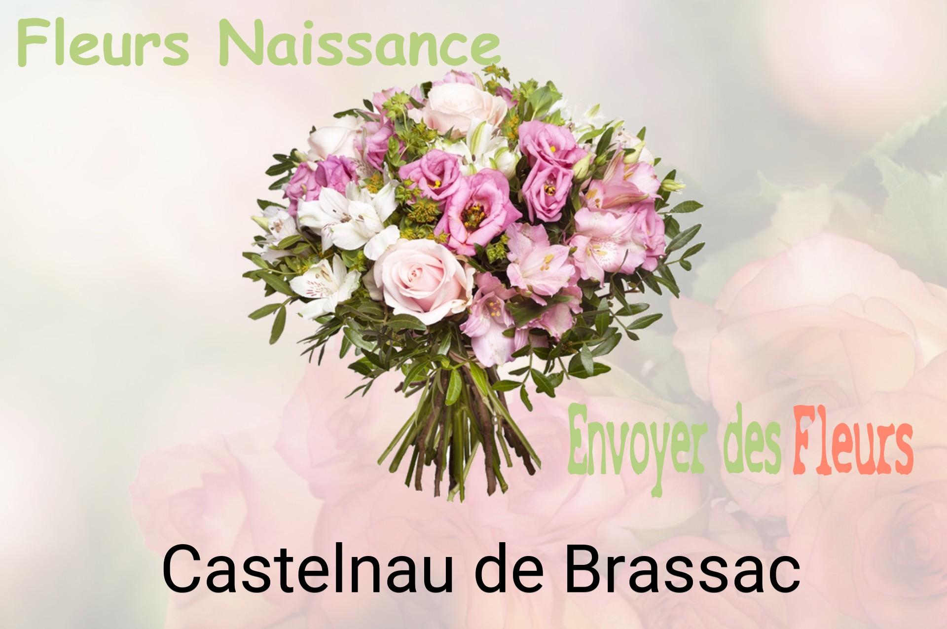 Bouquet de fleurs de naissance livré à Castelnau-de-Brassac